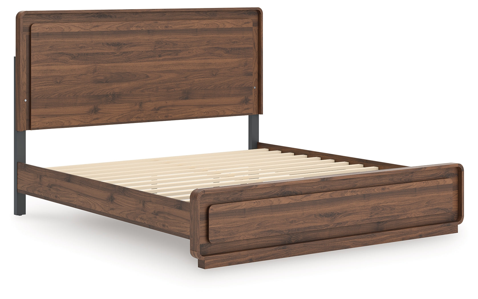 Fortlorn Walnut Brown King Panel Bed