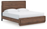 Fortlorn Walnut Brown King Panel Bed