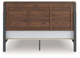 Fortlorn Walnut Brown King Panel Bed