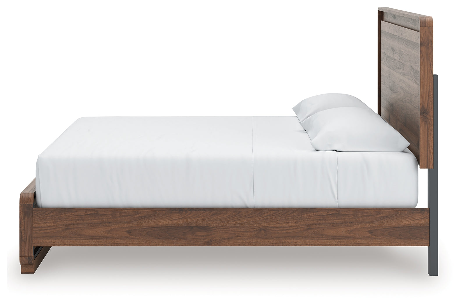 Fortlorn Walnut Brown King Panel Bed
