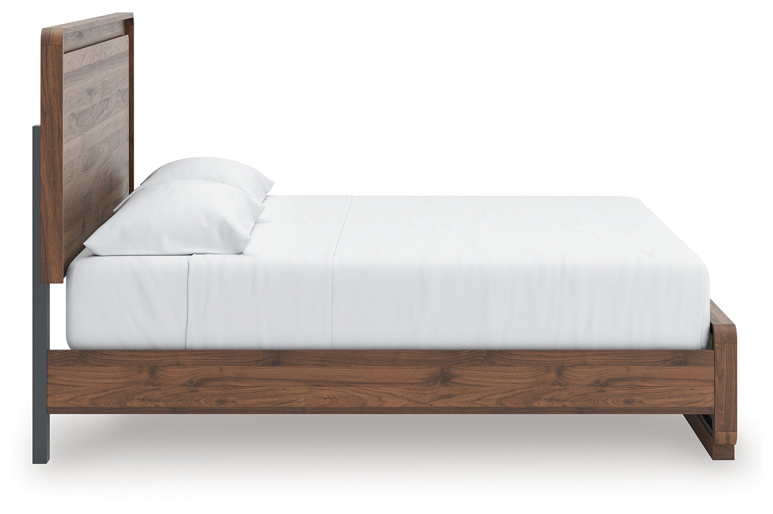 Fortlorn Walnut Brown King Panel Bed