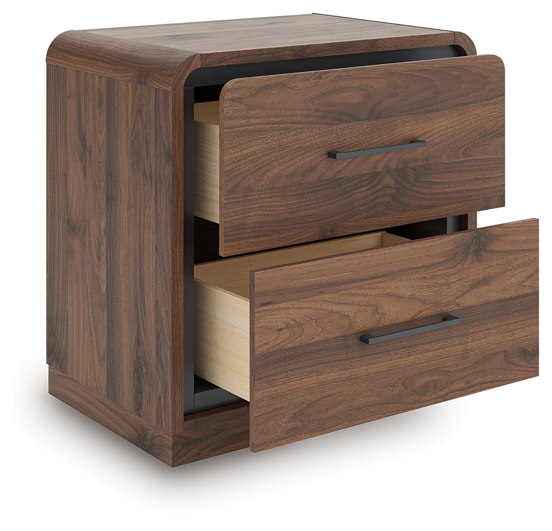 Fortlorn Walnut Brown Nightstand