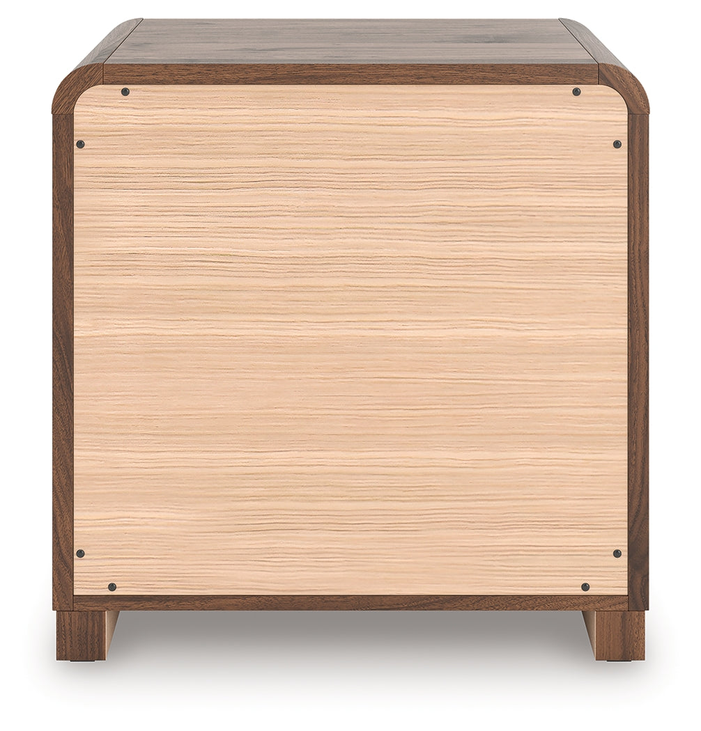 Fortlorn Walnut Brown Nightstand