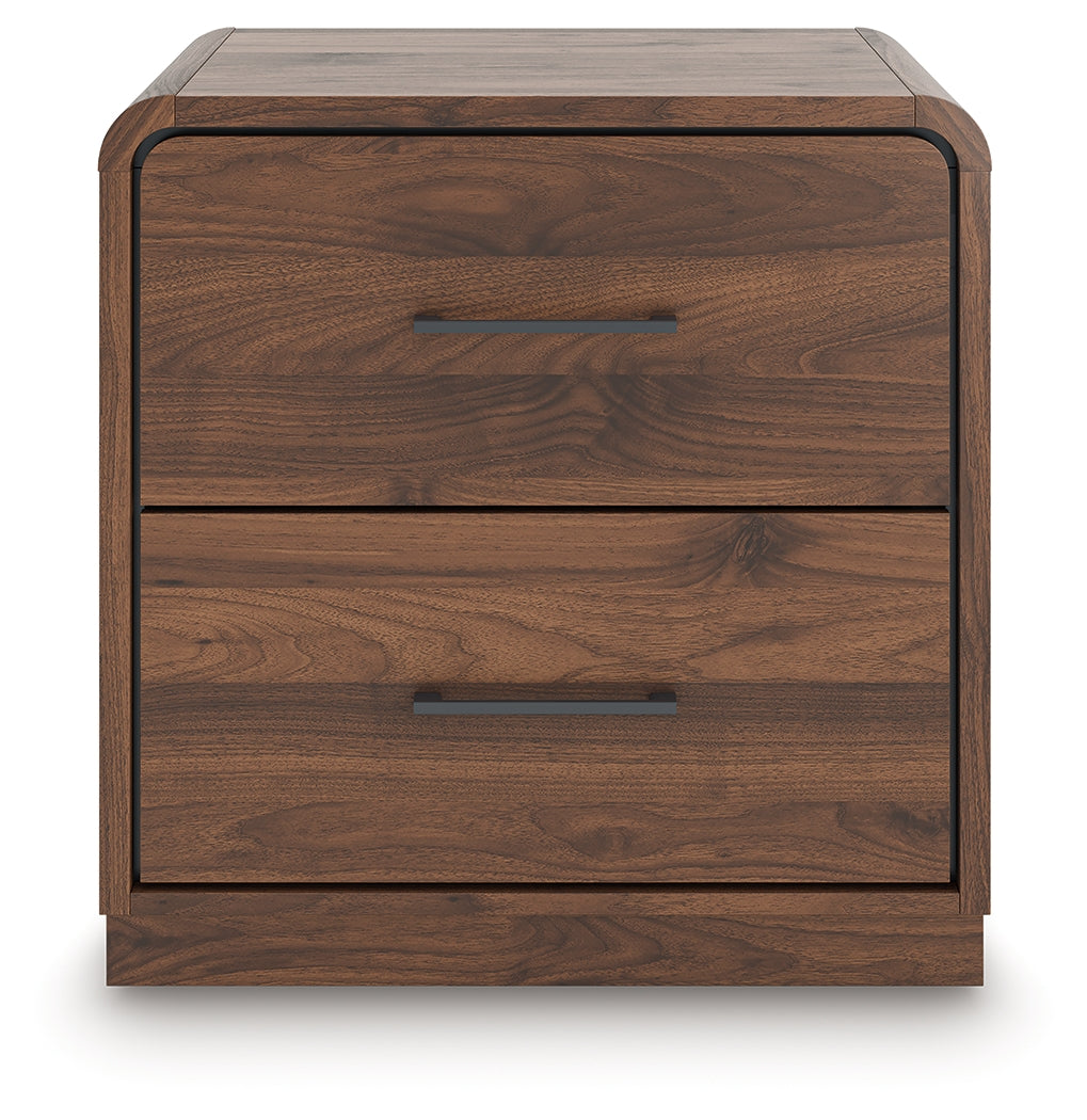 Fortlorn Walnut Brown Nightstand