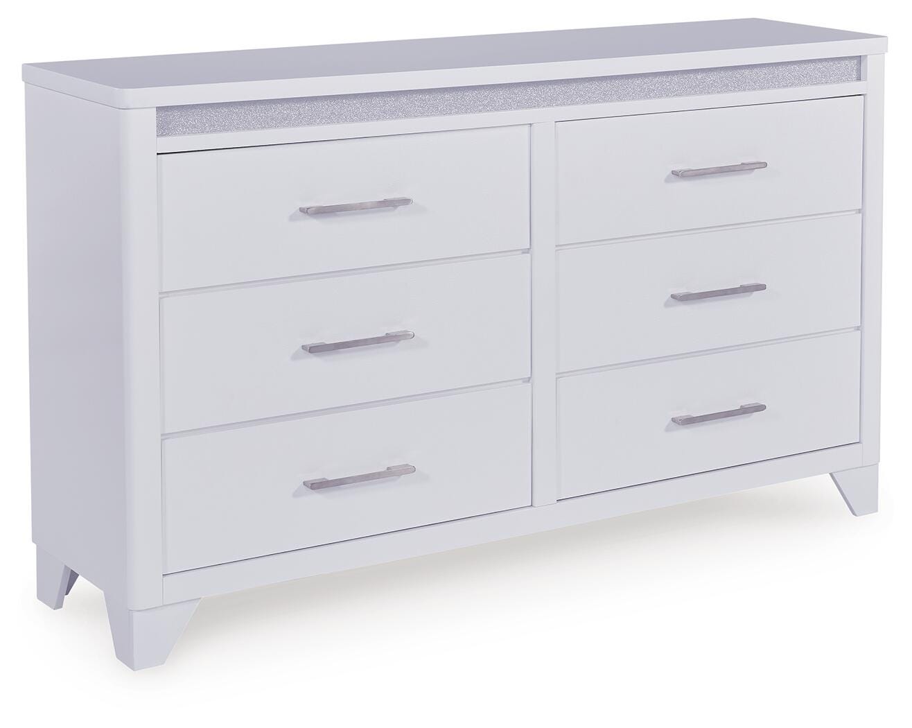 Jarlee White Dresser angled view