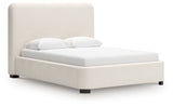 Brintstreet Beige Next-Gen Nuvella™ Queen Upholstered Bed