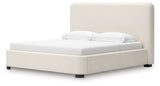 Brintstreet Beige Next-Gen DuraPella King Upholstered Bed