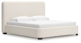 Brintstreet Beige Next-Gen DuraPella King Upholstered Bed