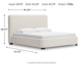 Brintstreet Beige Next-Gen DuraPella King Upholstered Bed