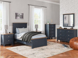 Landocken Brown/Blue Dresser and Mirror