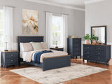 Landocken Brown/Blue Nightstand