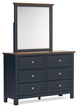 Landocken Brown/Blue Dresser and Mirror