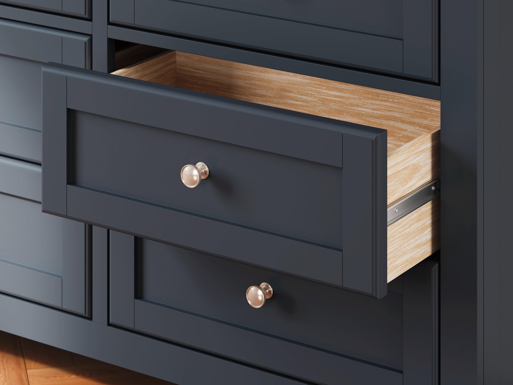 Landocken Brown/Blue Dresser