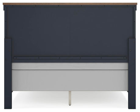 Landocken Brown/Blue Panel Bedroom Set view 7