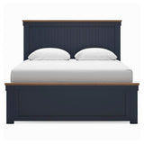 Landocken Brown/Blue Panel Bedroom Set view 4