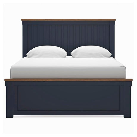 Landocken Brown/Blue Panel Bedroom Set view 4