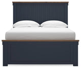 Landocken Brown/Blue Full Panel Bed