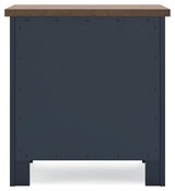 Landocken Brown/Blue Nightstand
