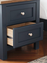 Landocken Brown/Blue Nightstand