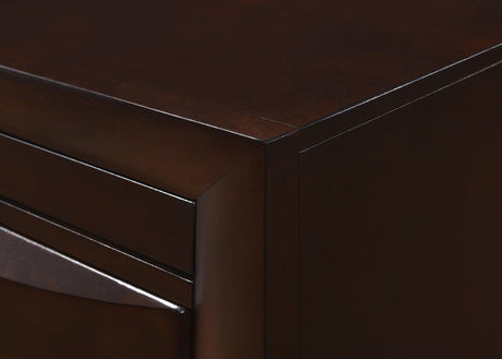 Emily Tv Stand Dark, Entertainment Cabinet, Media Console with Adjustable Shelves and Cable Management in Dark Finish - Ella Furniture