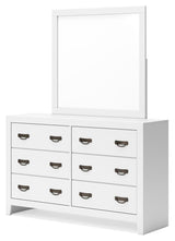 Binterglen White Panel Bedroom Set angled view