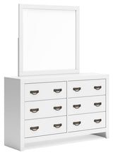 Binterglen White Panel Bedroom Set angled view