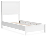 Binterglen White Twin Panel Bed