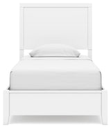 Binterglen White Twin Panel Bed