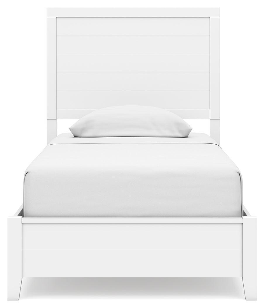 Binterglen White Twin Panel Bed
