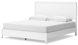 Binterglen White Panel Bedroom Set angled view