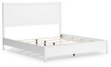 Binterglen White Panel Bedroom Set angled view