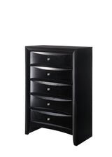 Emily Black Modern Transitional Wood Storage Platform Bedroom Set - Ella Furniture