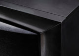Black Emily Dresser, Modern Transitional Wood, Raised 8 Drawers Front - Ella Furniture