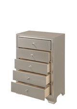 Lyssa Dresser Champagne, Modern Rubberwood, 7 Drawers - Ella Furniture