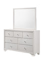 Lyssa Glam Dresser Frost, Modern Wood, Metal Drawer Glides And Felt Lined Top Drawers - Ella Furniture