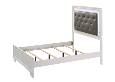 Lyssa Glam Dresser Frost, Modern Wood, Metal Drawer Glides And Felt Lined Top Drawers - Ella Furniture