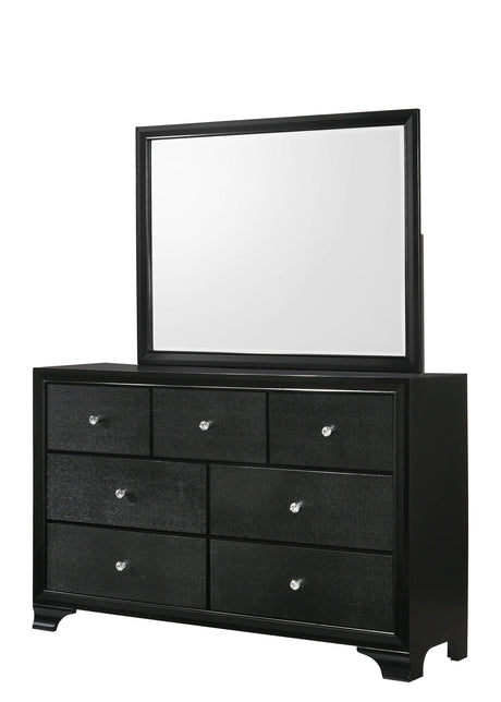 Micah Black Sleek And Modern Contemporary King LED Velvet Upholstered Tufted Panel Bed - Ella Furniture