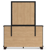 Covetown Dark Brown Dresser and Mirror Set