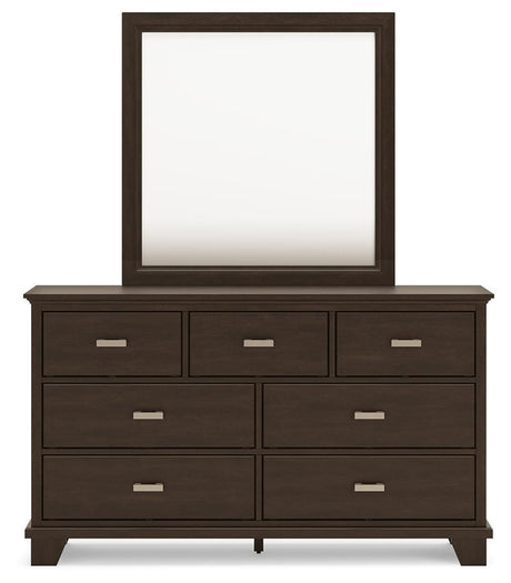 Covetown Dark Brown Panel Bedroom Set view 8