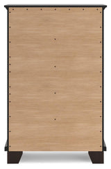 Covetown Dark Brown Chest Of Drawers