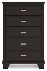 Covetown Dark Brown Chest Of Drawers