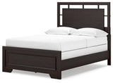 Covetown Full Dark Brown Panel Bed - Full Size
