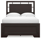 Covetown Full Dark Brown Panel Bed - Full Size