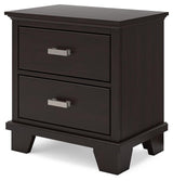 Covetown Dark Brown Contemporary Nightstand