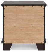 Covetown Dark Brown Contemporary Nightstand