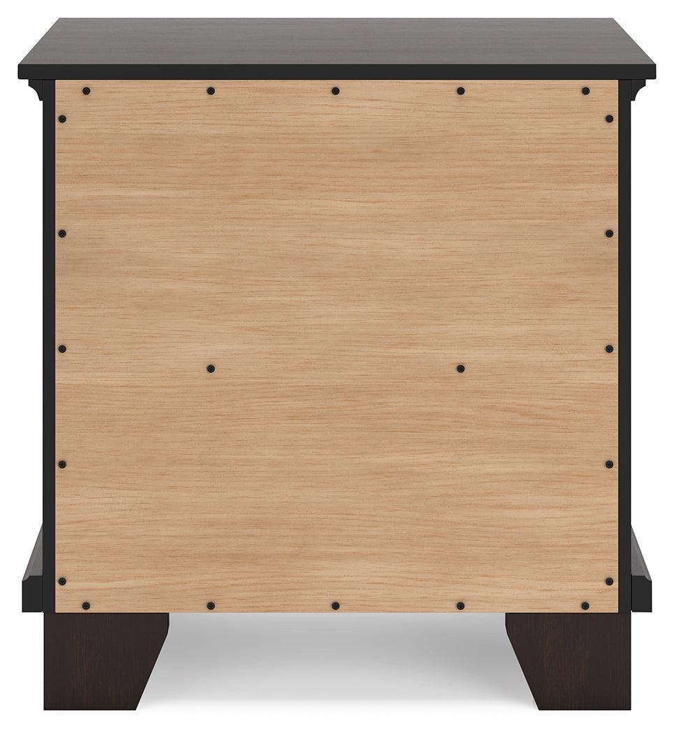 Covetown Dark Brown Contemporary Nightstand