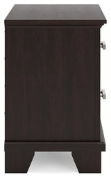 Covetown Dark Brown Contemporary Nightstand