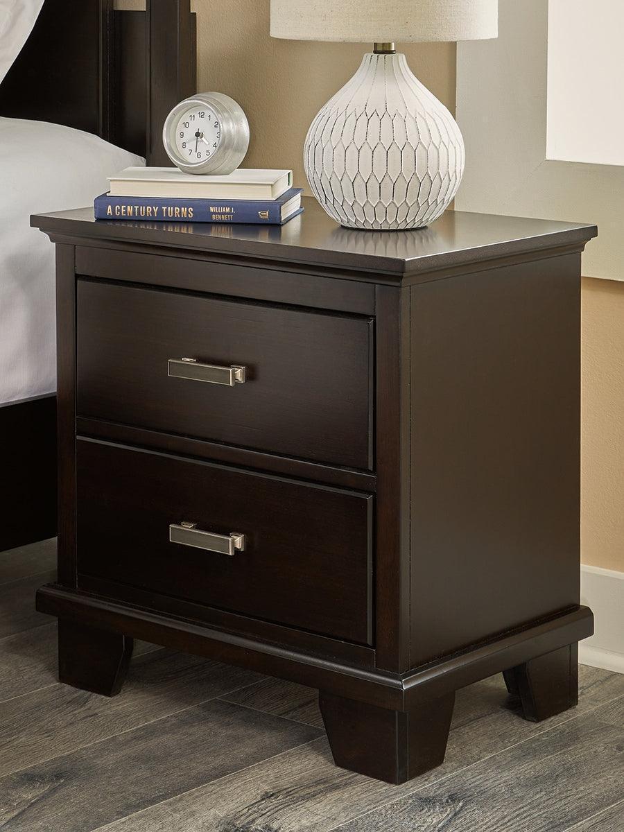 Covetown Dark Brown Contemporary Nightstand