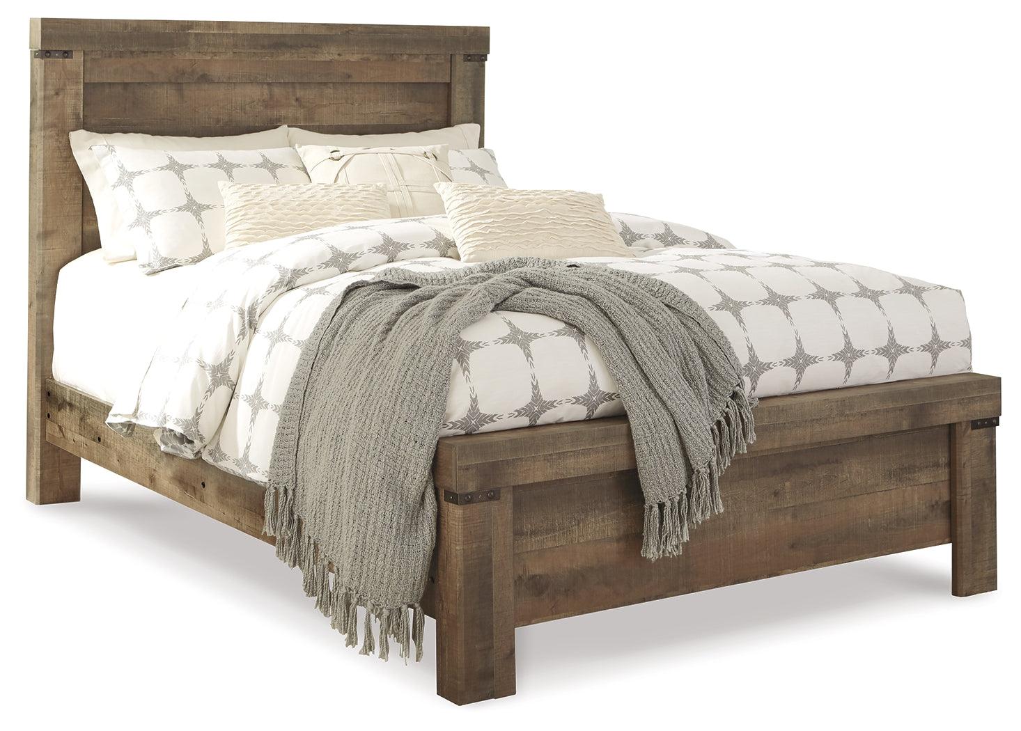 Trinell Brown Queen Panel Bed - Ella Furniture