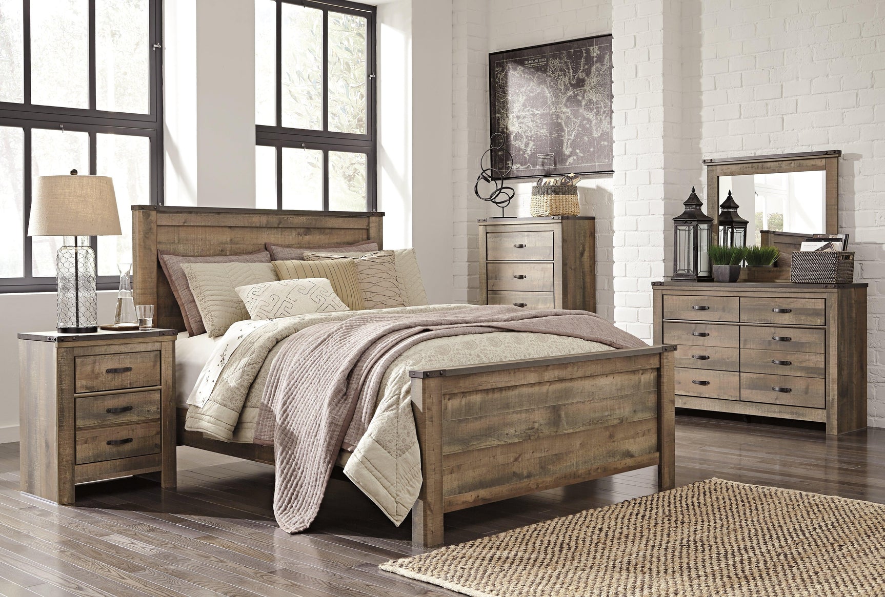 Trinell Brown Nightstand B446-92 - Ella Furniture